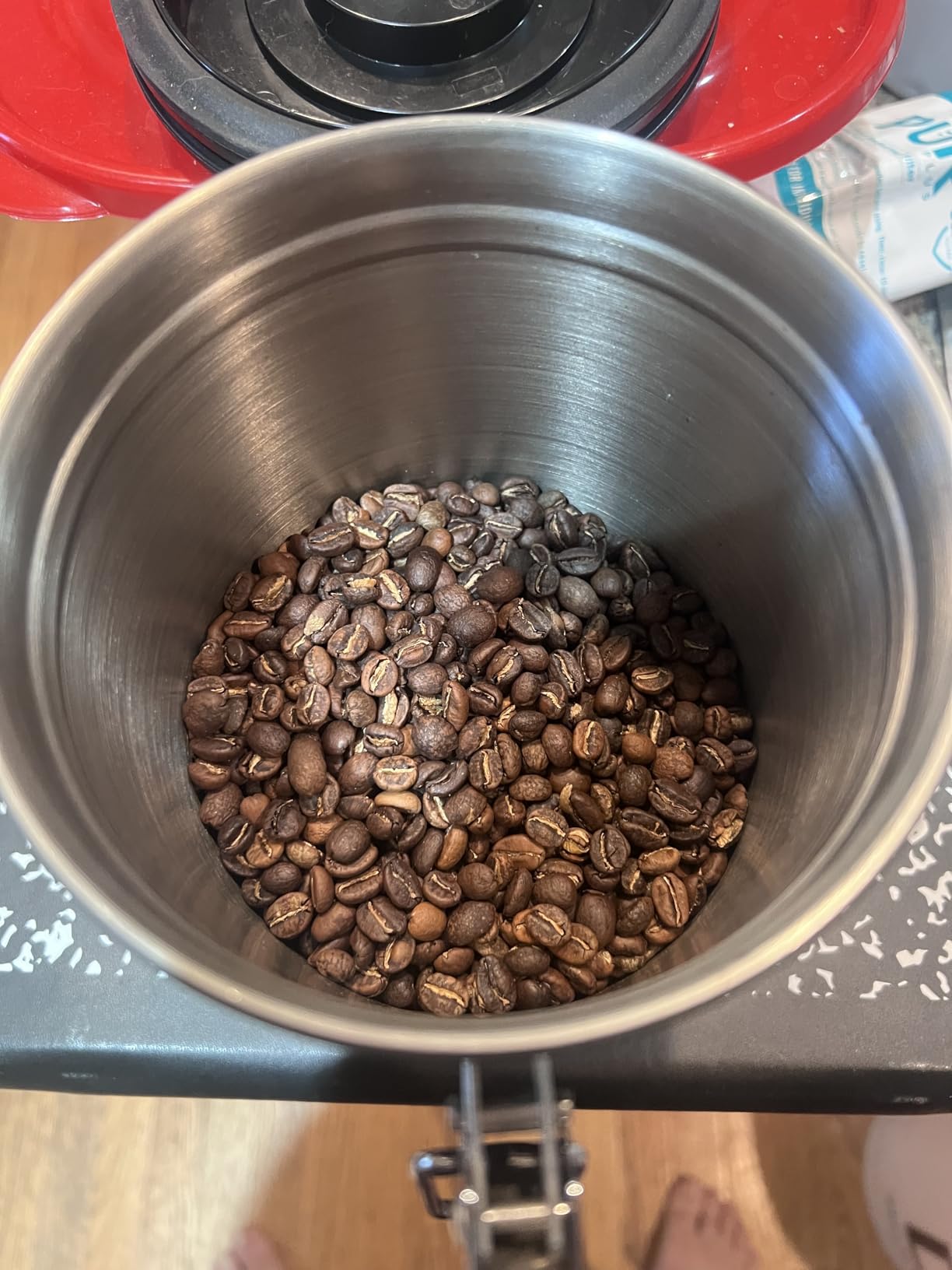 JIAWANSHUN Electric Coffee Bean Roaster Machine for Home Use,1.1lb Capacity | with Timer&0-240℃ Temperature Adjustment, Small Batch Coffee Roaster, Upgraded 110-120V customer photo 1