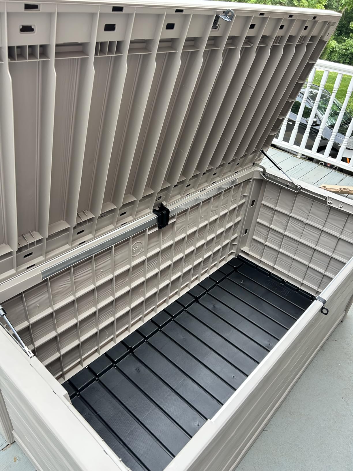 Keter Westwood Outdoor Storage Deck Box, 150 Gallon, Dark Grey customer photo 1