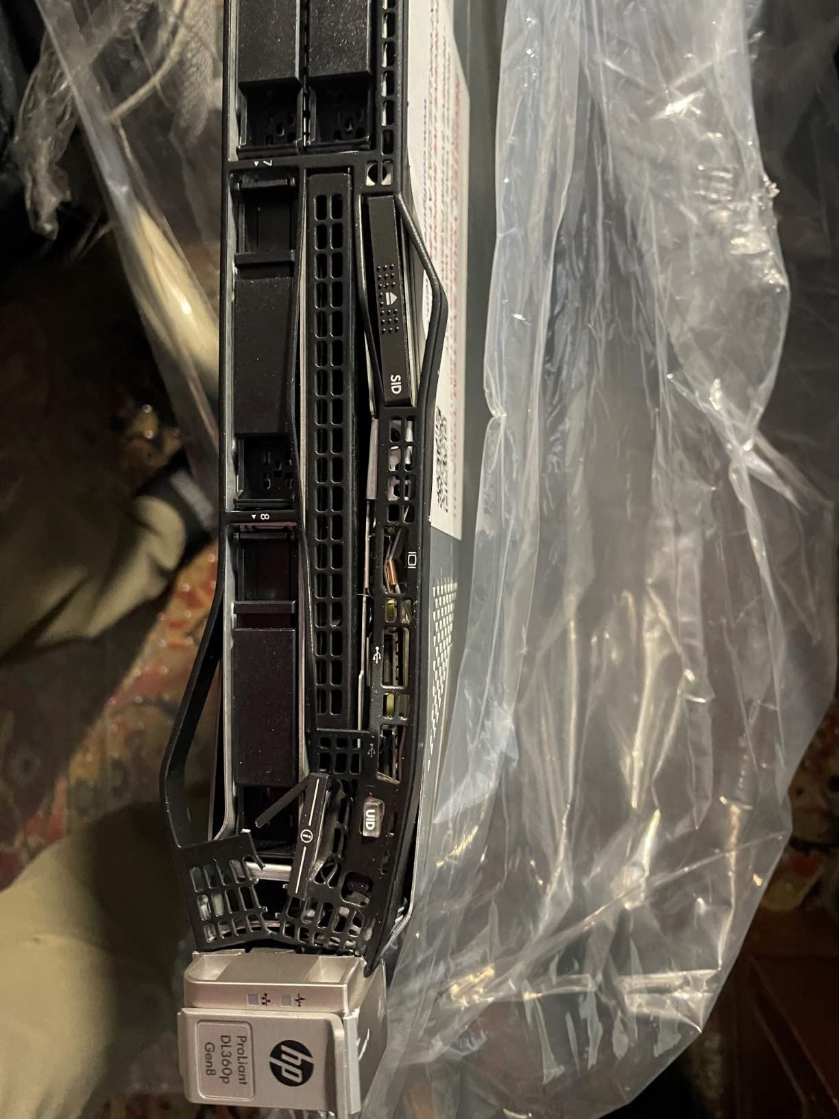 HP ProLiant DL360p Gen8 1U RackMount 64-bit Server with 2×6-Core E5-2640 Xeon 2.5GHz CPUs + 64GB PC3-10600R RAM + 8×300GB 10K SAS SFF HDD, P420i RAID, 4×GigaBit NIC, 2×Power Supplies, NO OS (Renewed) customer photo 1