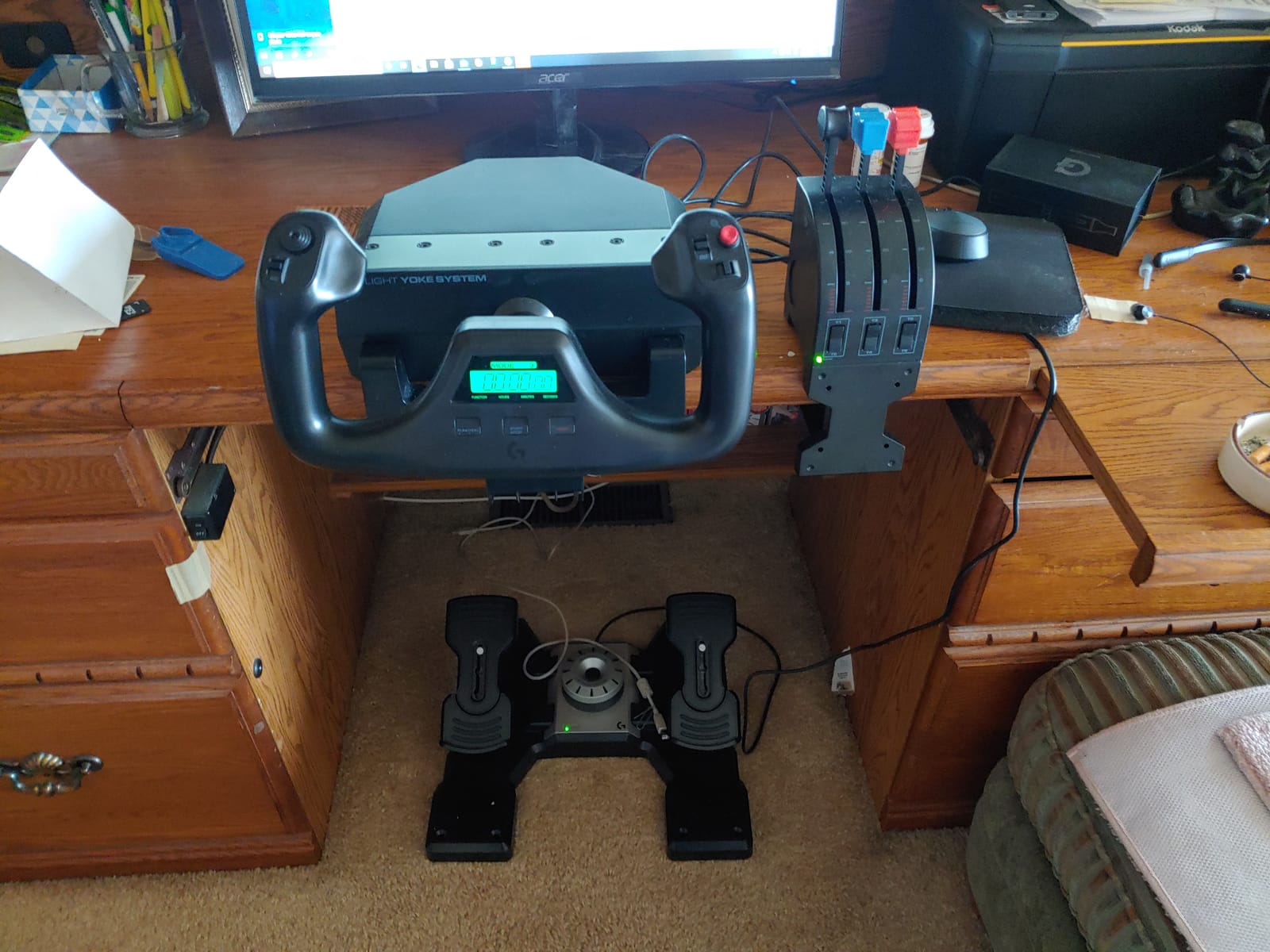 Logitech G PRO Flight Yoke System Professional Simulation - Black customer photo 1