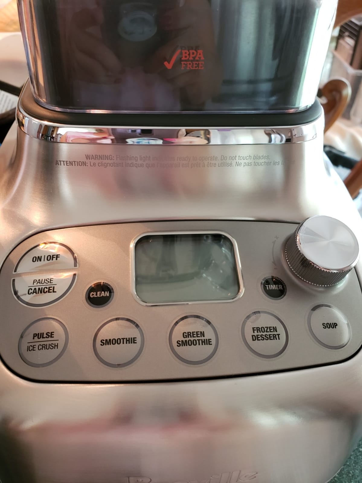 Breville BBL920BSS Super Q Home Blender, Brushed Stainless Steel | Quietly blend smoothies, soups and more with powerful noise-suppression technology for a peaceful kitchen | 68 oz capacity customer photo 2