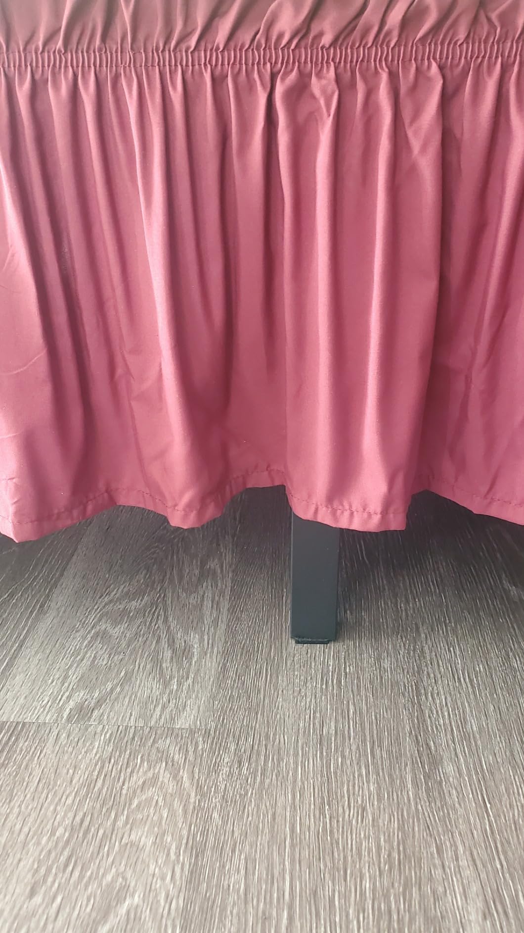 Wrap Around Queen Bed Skirt, Easy Fit Elastic Belt, 16 Inch Drop, White | No Mattress Lifting, Stay-Put Design, Adjustable Buckle & Elastic Belt, Wrinkle & Fade Resistant, Brushed Microfiber customer photo 2