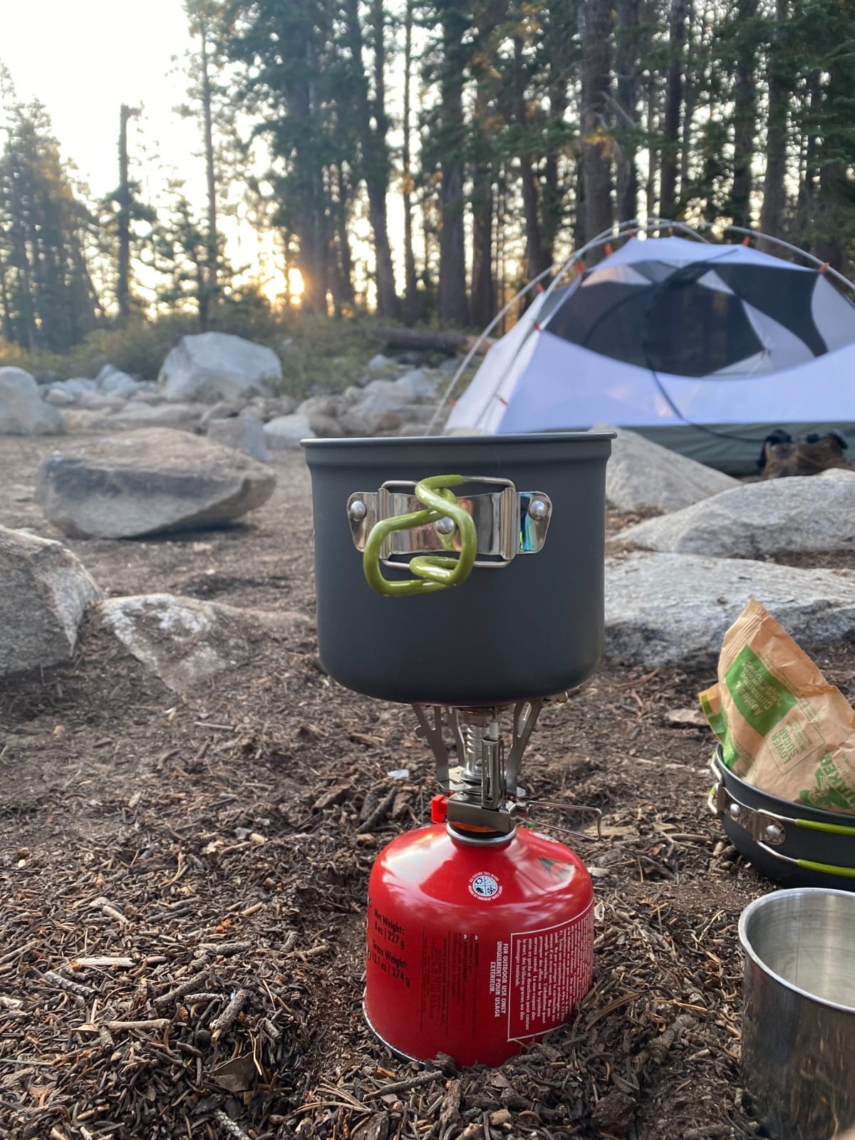 Odoland 16pcs Camping Cookware Mess Kit, Lightweight Pot Pan Mini Stove with 2 Cups, Fork Spoon Kits for Backpacking, Outdoor Camping Hiking and Picnic customer photo 2