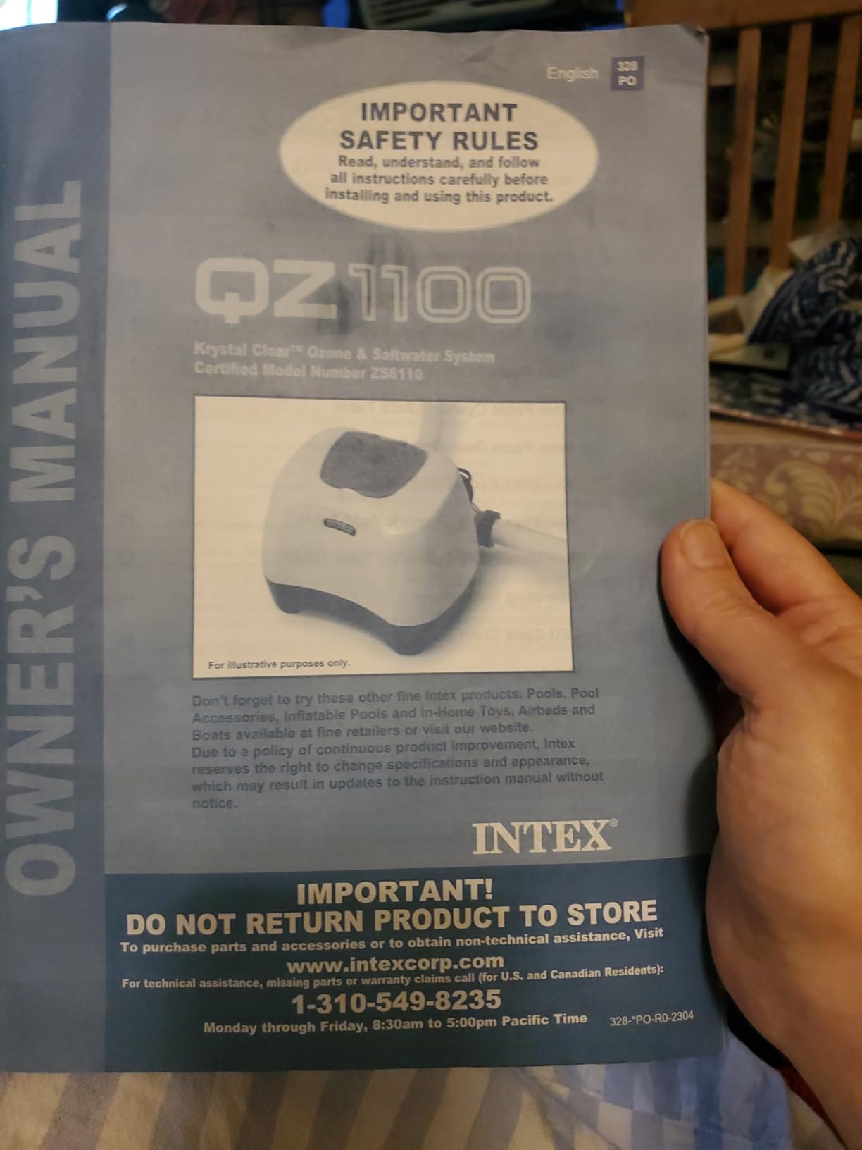 INTEX 26665EG QZ1100 Krystal Clear Saltwater System for up to 15000 Gallon Above Ground Pools customer photo 2