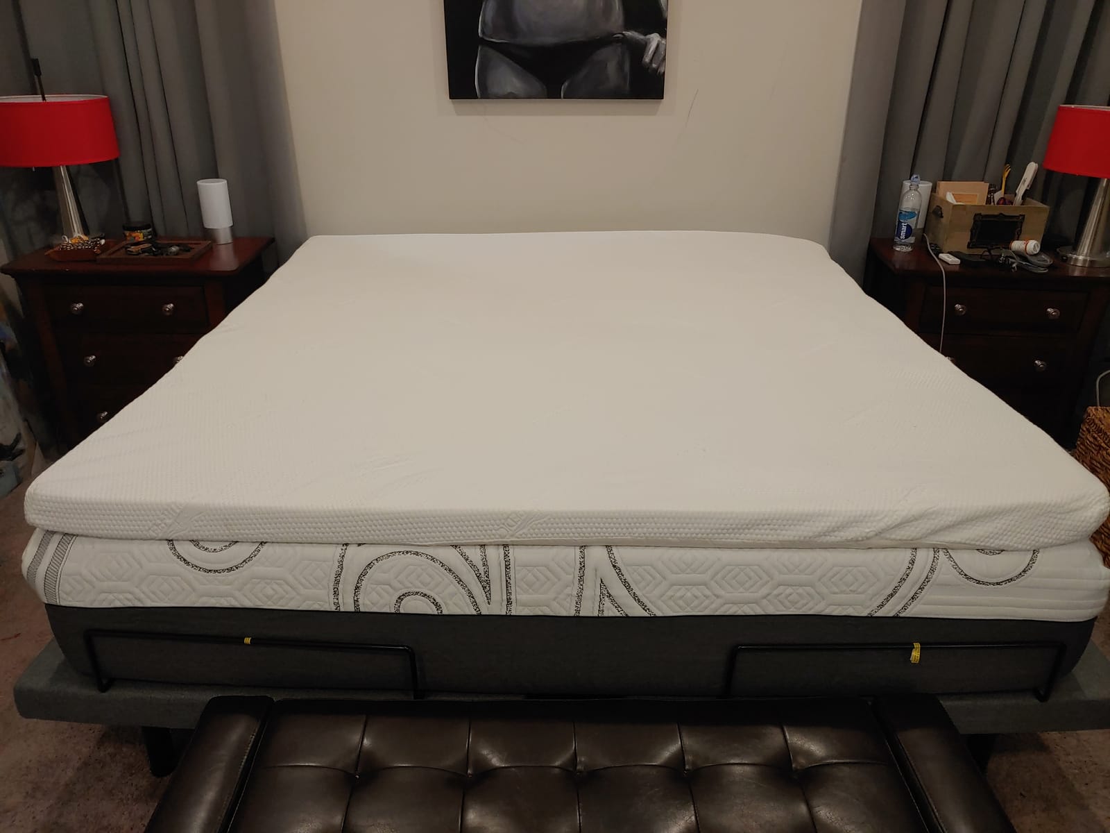 Tempur-Pedic TEMPUR-Adapt + Cooling 3-Inch King Mattress Topper Medium Luxury Premium Foam, Washable Cover, Medium Cooling Topper customer photo 1