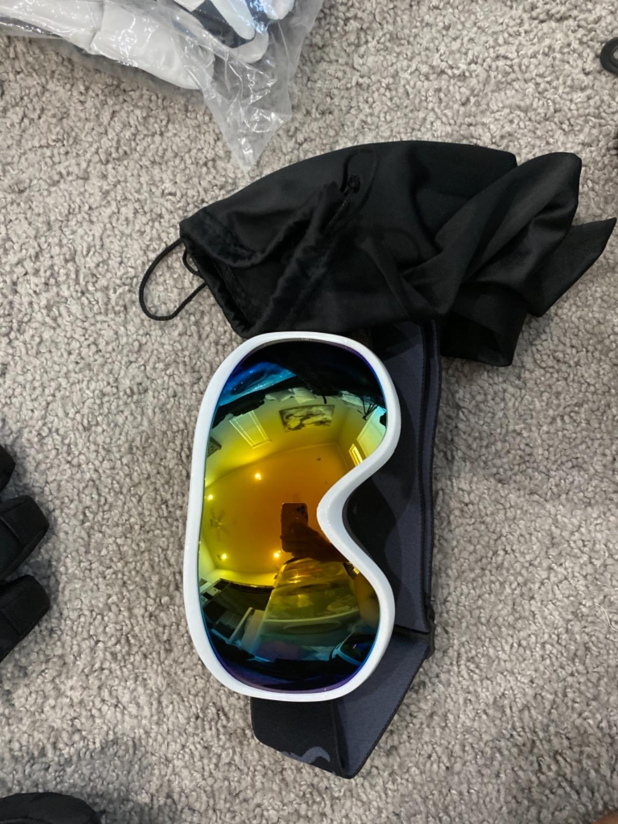 SPOSUNE Ski Goggles for Men Women,OverGlasses Snow Goggle Dual-Len Anti-Fog customer photo 1