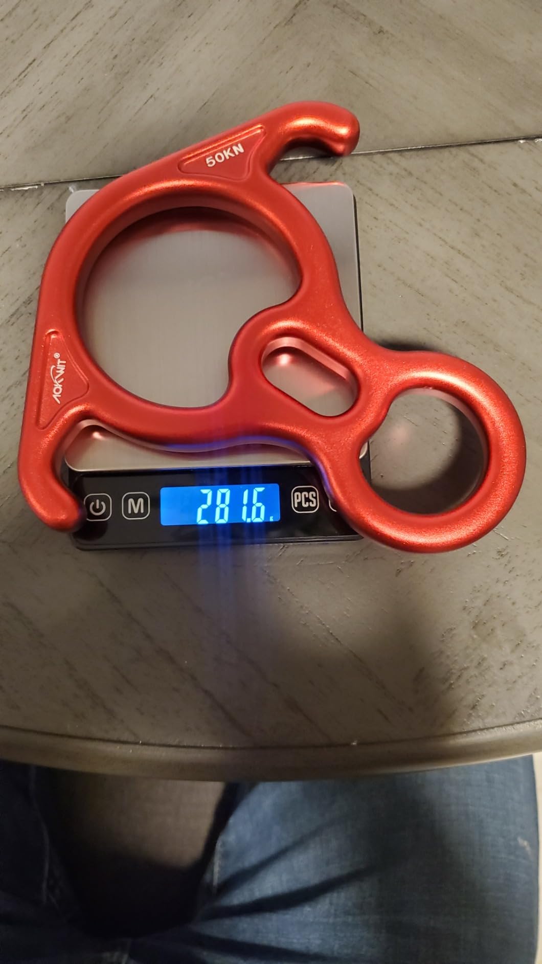 50KN Rescue Figure, 8 Descender Large Bent-Ear Belaying and Rappelling Gear Belay Device Climbing for Rock Climbing Peak Rescue 7075 Aluminum Alloy customer photo 2