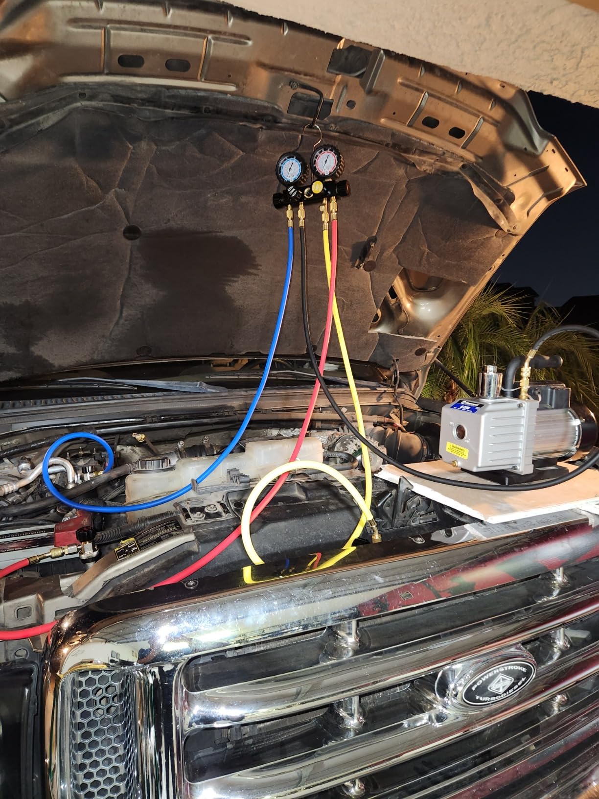 Lichamp HVAC Gauges with Hoses, AC Manifold Gauge Set R134A R410A R404A R22 Refrigerant Gauges customer photo 2
