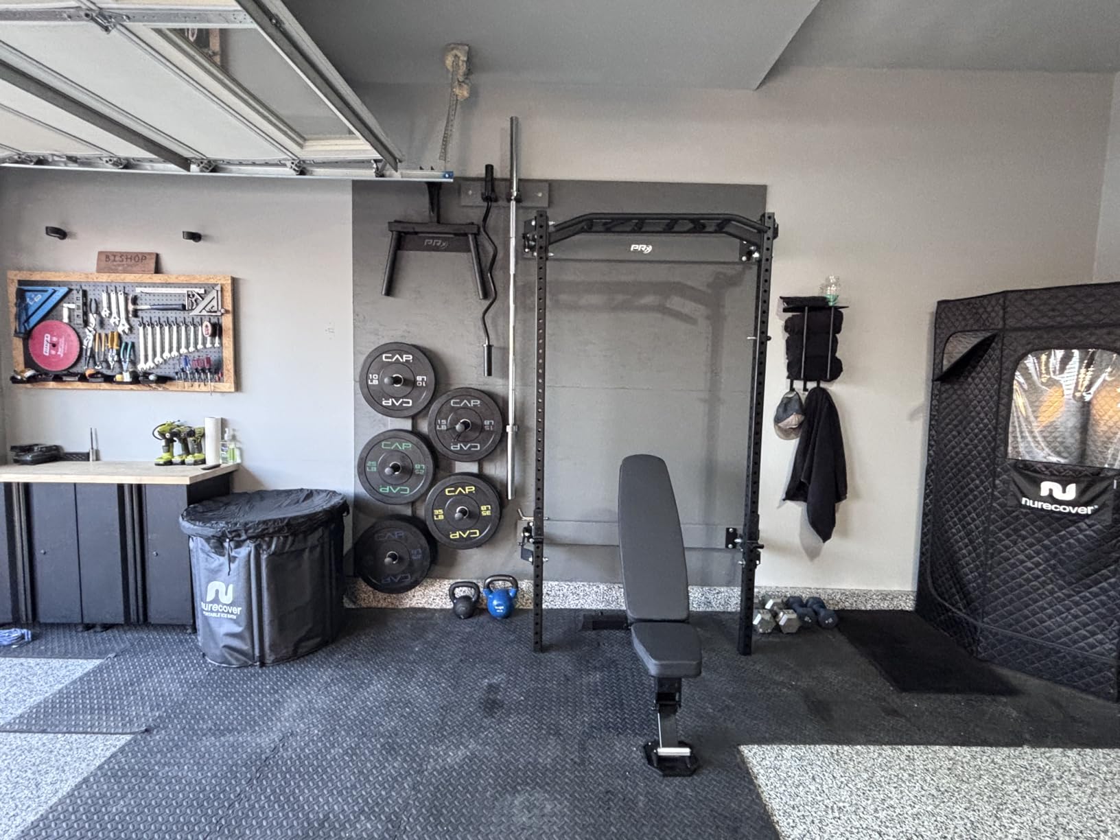 PAPABABE 7ft Barbell 45lb Olympic Barbell 1000/1500lbs Capacity Home Gym | 7ft 45lb 2