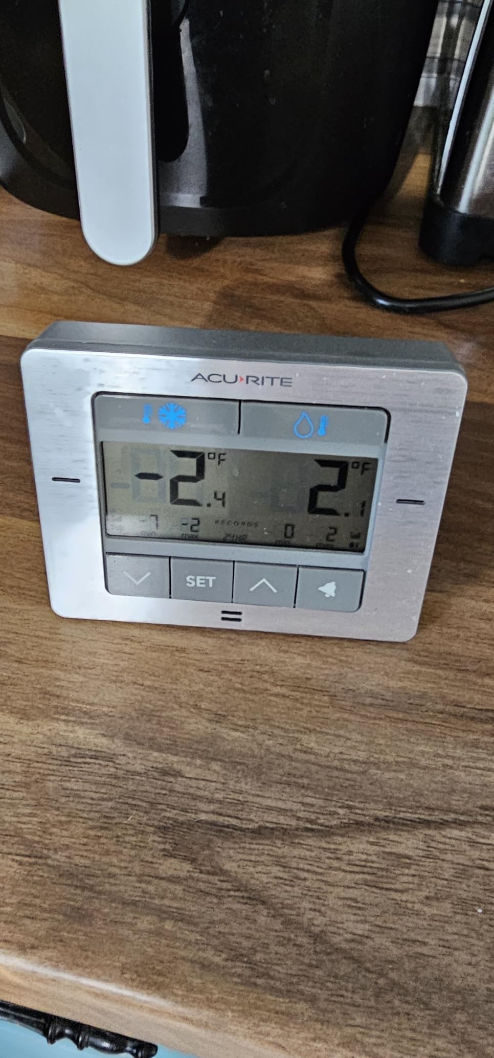 AcuRite Digital Wireless Fridge and Freezer Thermometer with Alarm, Max/Min Temperature for Home and Restaurants (00515M) 4.25