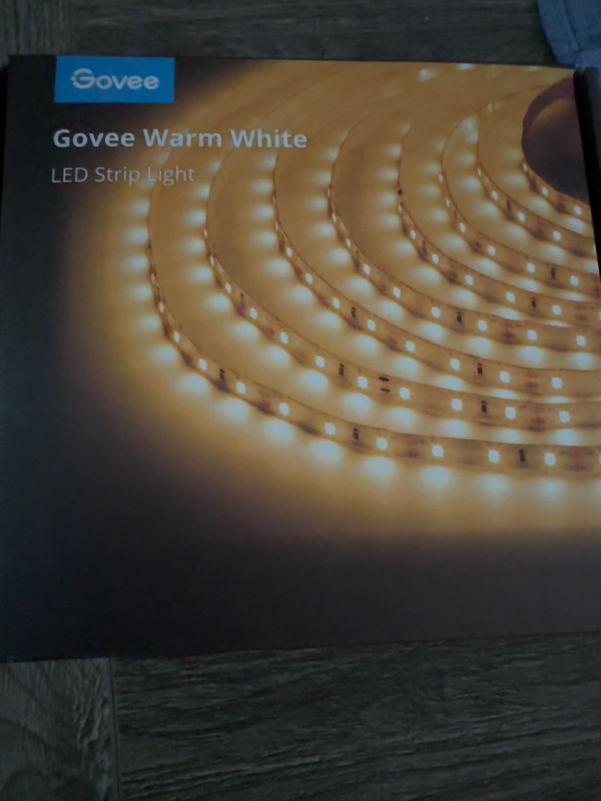 Govee Warm White LED Strip Lights 16.4ft with Control Box, 3000K, Dimmable | Bright 300 LEDs, LED Lights for Bedroom, Kitchen Cabinets, Living Room, ETL Listed Adapter Included customer photo 2