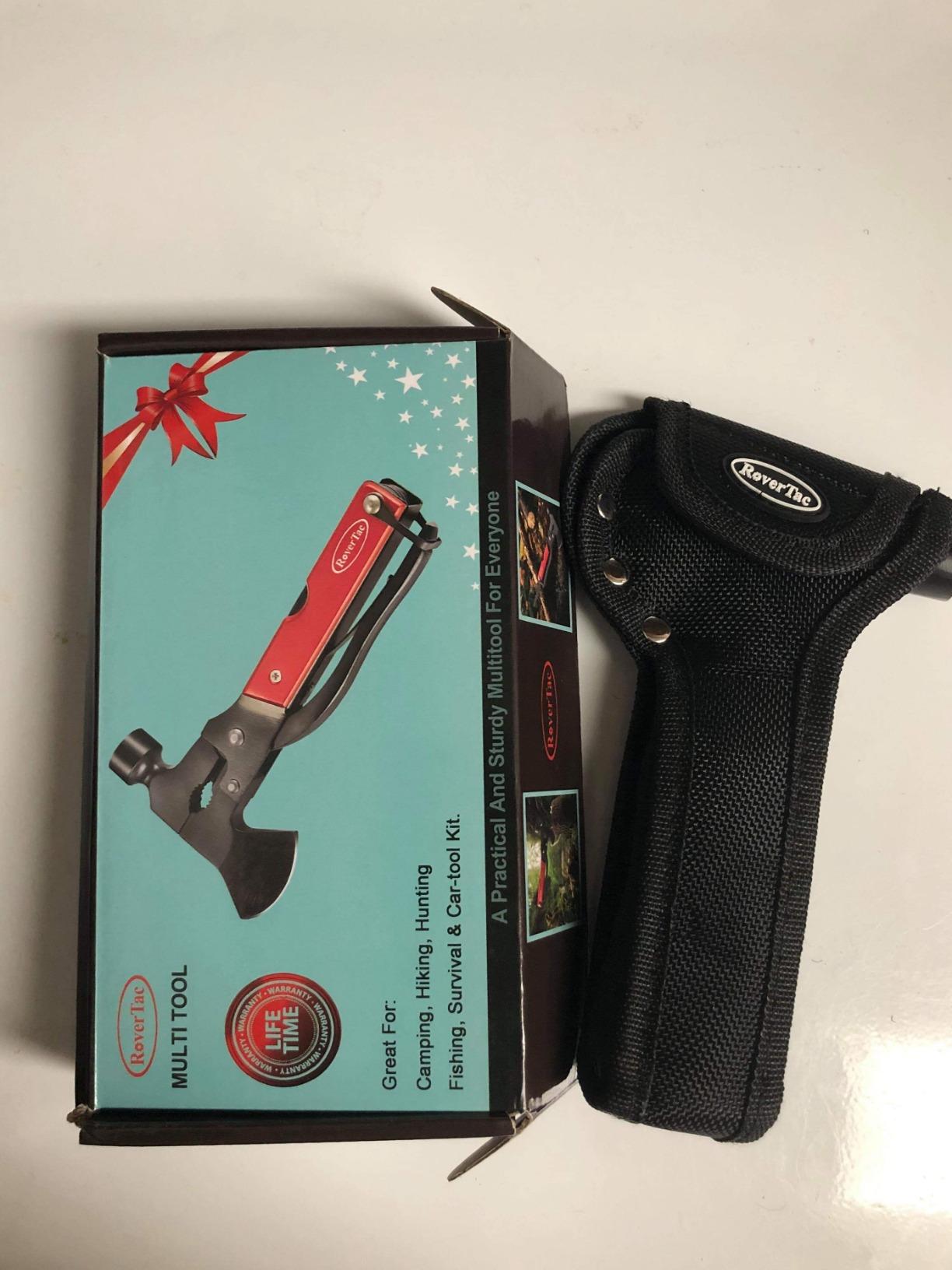 Christmas Gifts for Men Dad, RoverTac Multitool Axe for Mens Gifts, Gifts for Dad Husband Dad Boyfriend, Christmas Gifts Mens Stocking Stuffers-14 in 1 Multi Tool Axe Hatchet customer photo 1