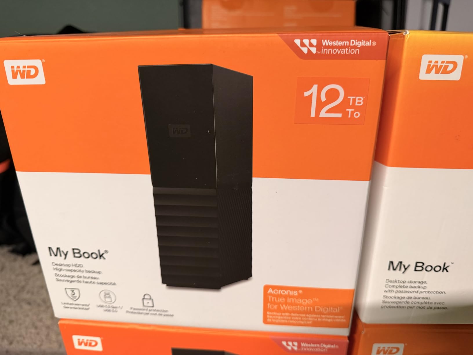 WD 14TB My Book Desktop External Hard Drive, USB 3.0, External HDD with Password Protection and Backup Software - WDBBGB0140HBK-NESN customer photo 1