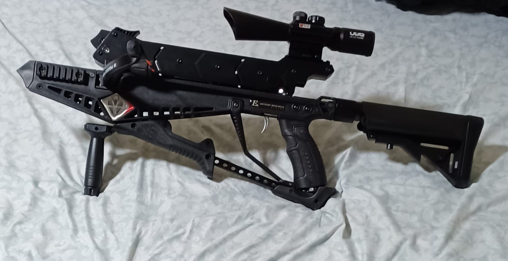 EK Archery Repeating Adder Crossbow 130 lb Cross Bow with 5 Shot auto-loading Magazine Includes 15 Carbon Arrows Bolts. Urban Preppers, Bushcraft, Home Defense, Target Shooters, Small Game Bow Hunting customer photo 1