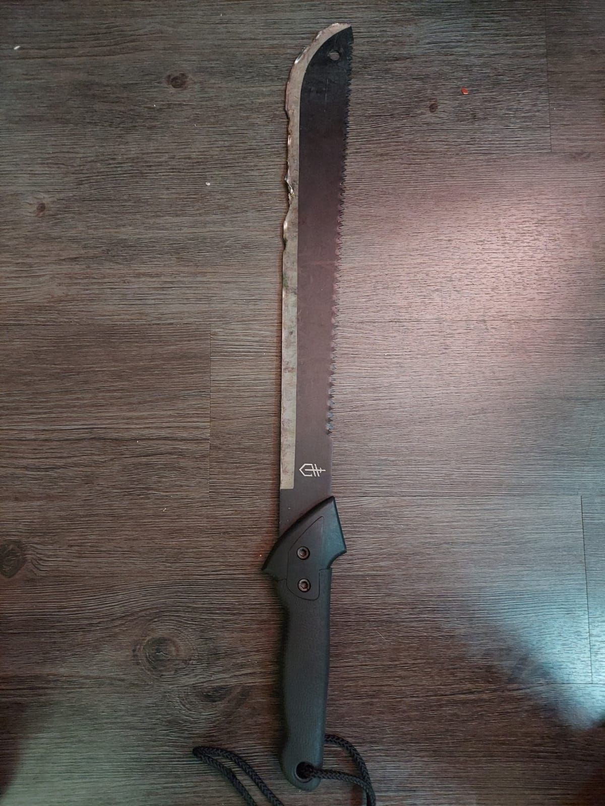 Gerber Gator Machete w/ Saw & Plain Edge Blade, Sheath, 25