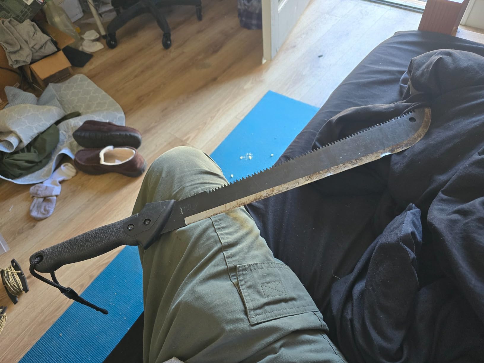 Gerber Gator Machete w/ Saw & Plain Edge Blade, Sheath, 25