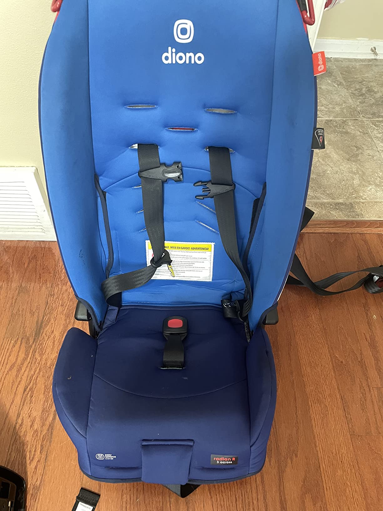 Diono Radian 3R, 3-in-1 Convertible Car Seat, Rear Facing & Forward Facing, 10 Years 1 Car Seat, Slim Fit 3 Across, Blue Sky customer photo 2