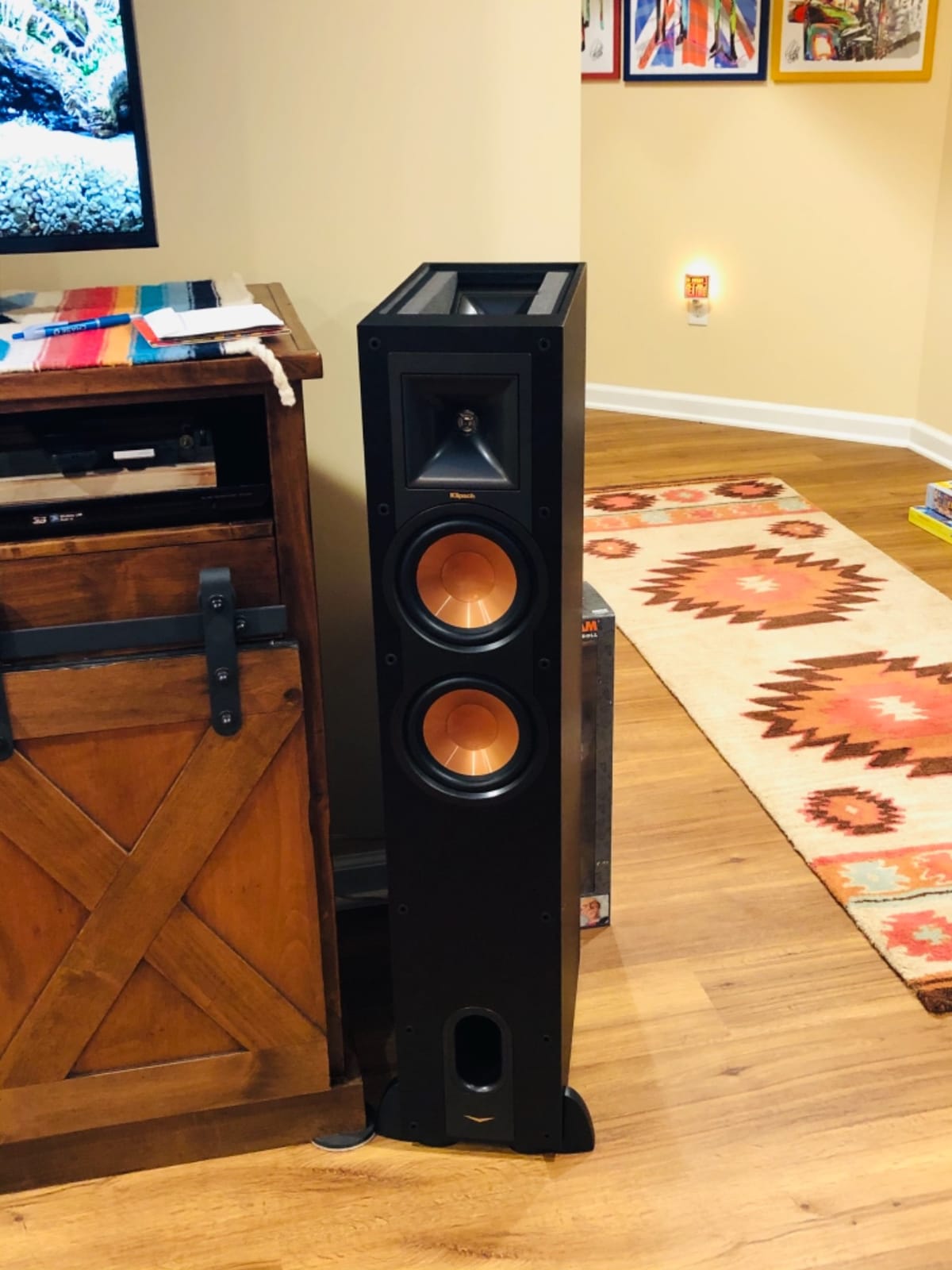 Klipsch Reference R-26FA Floorstanding Speaker, Black, Pair customer photo 1