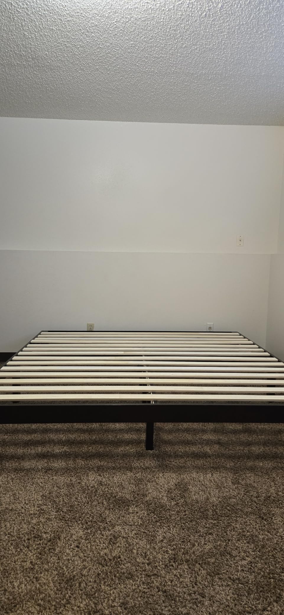 GIANTEX Full Wood Platform Bed Frame, 14 Inch Solid Rubber Wood Mattress Foundation, Heavy Duty Wooden Slats Support, No Box Spring Needed, Easy Assembly, Espresso customer photo 1