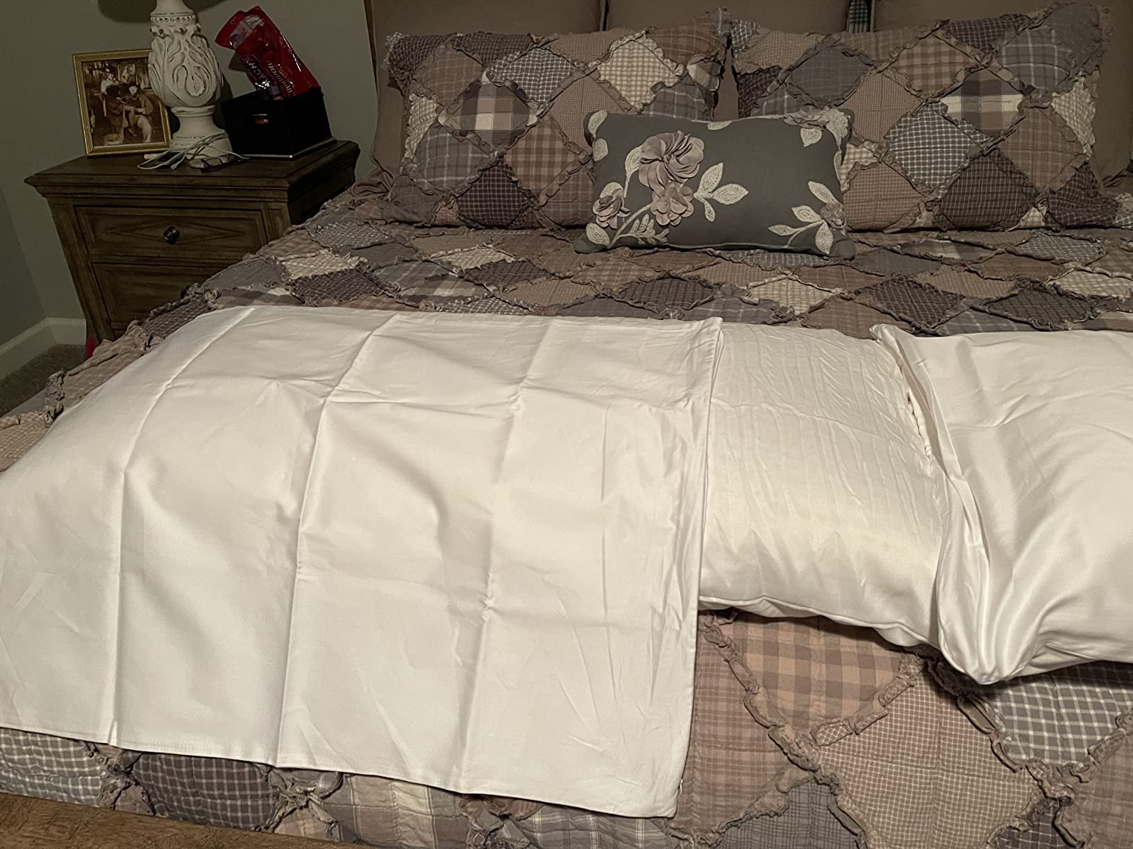 American Talalay Latex Bed Pillow, Queen High Profile | 100% American Talalay latex, OEKO-TEX certified, no off-gassing - 400TC cotton sateen cover, USA made, resists flattening customer photo 2