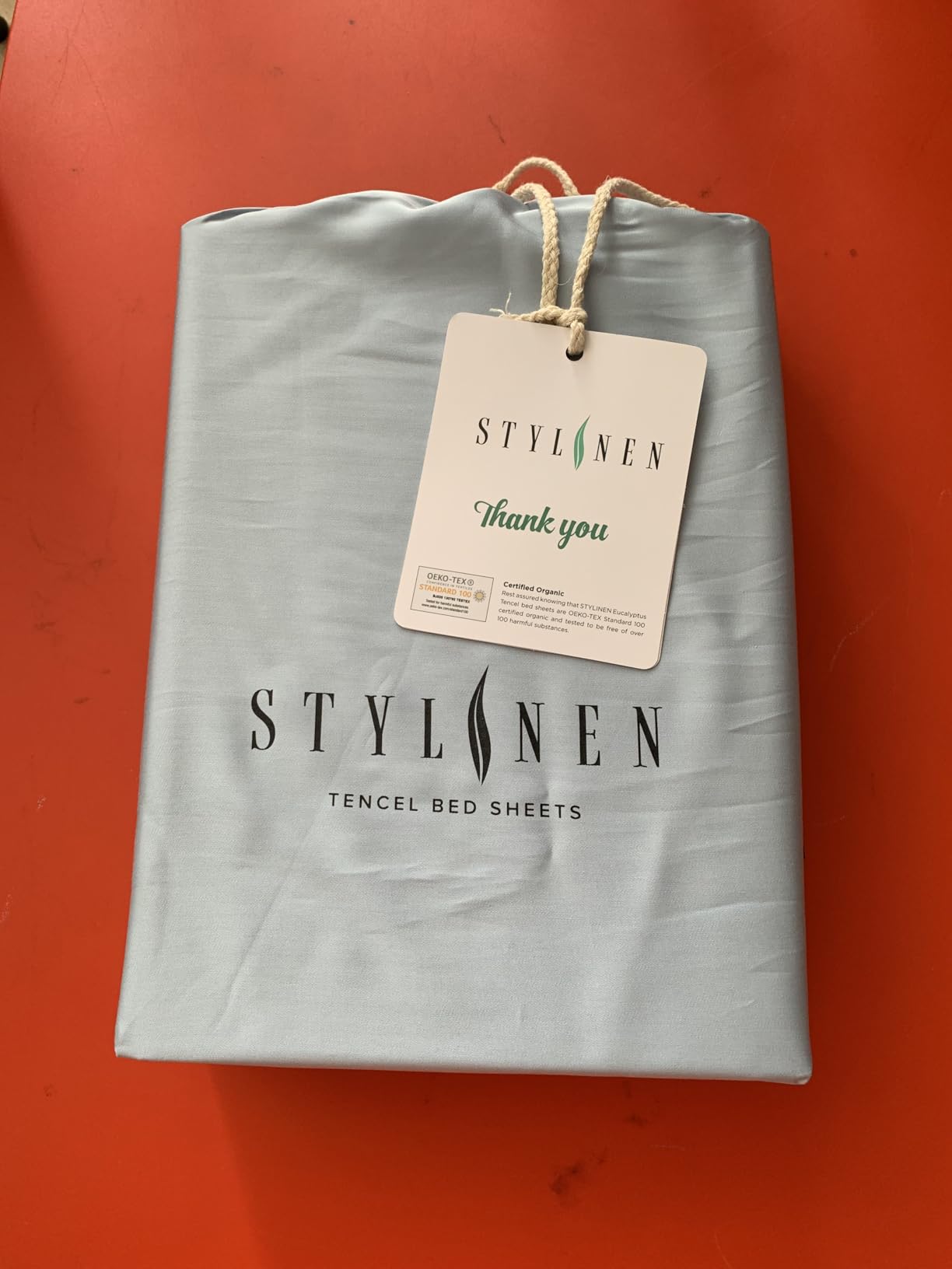 Stylinen 100% Organic Eucalyptus Bed Sheets King Size 4 Piece Set, Tencel Lyocell, Silky Soft & Smooth, Breathable, 16 Inch Deep Pockets customer photo 2