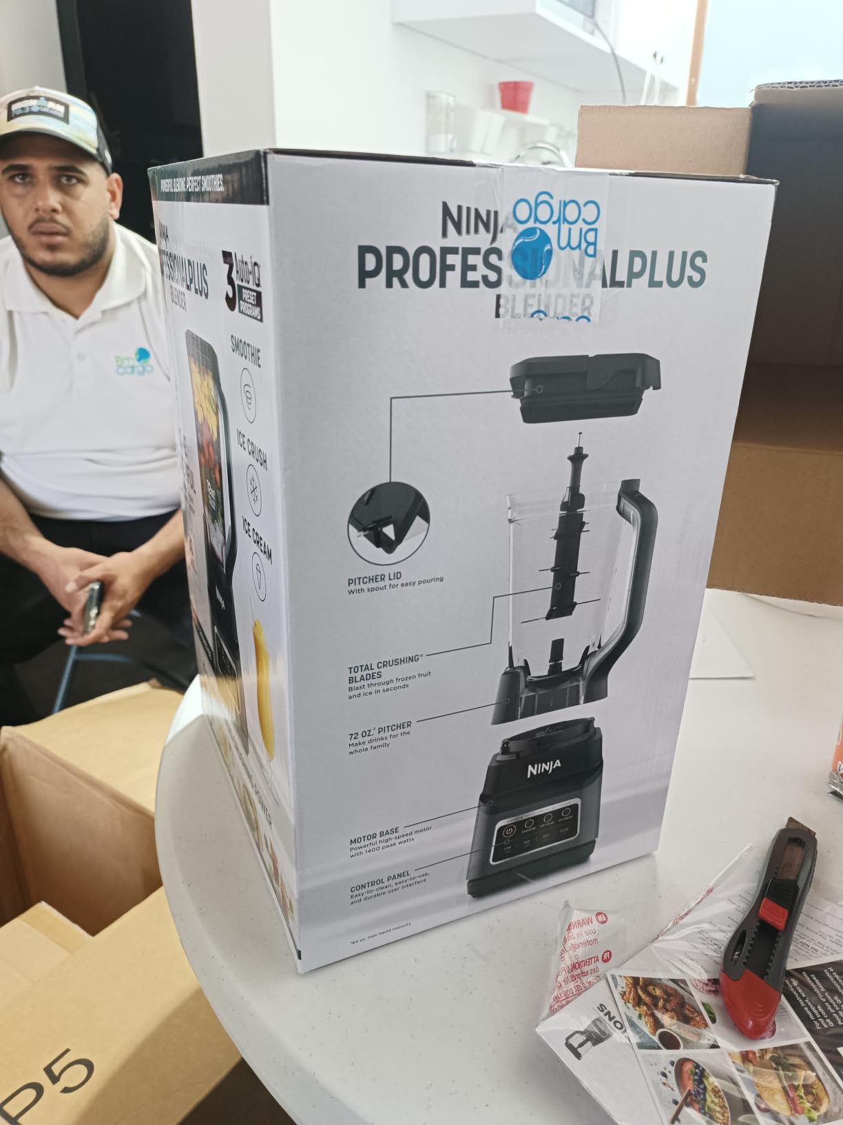 Ninja Professional Plus Blender, Auto-iQ, 1400W, 72oz Pitcher, BN701 customer photo 1