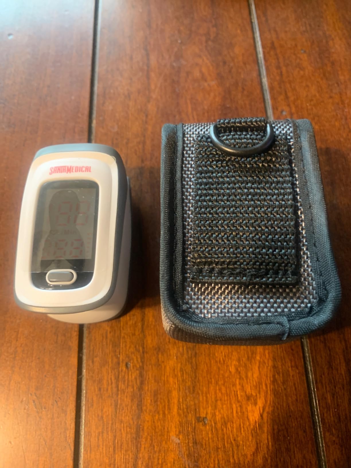 Fingertip Pulse Oximeter, Blood Oxygen Saturation Monitor (SpO2) with Pulse Rate Measurements and Pulse Bar Graph, Portable Digital Reading LED Display, Batteries and Carry Case Included customer photo 1