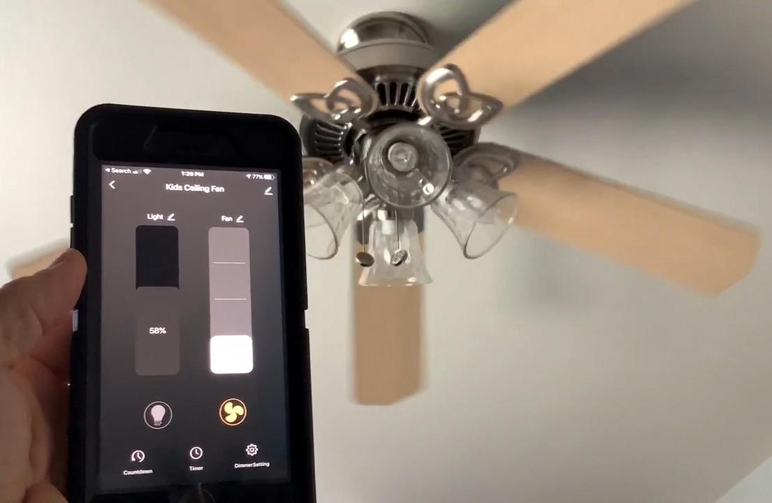Smart Ceiling Fan Control and Dimmer Light Switch, Neutral Wire Needed, TREATLIFE 2.4Ghz Single Pole Wi-Fi Fan and Light Switch Combo, Works with Alexa, Google Home and SmartThings, Remote Control customer photo 1