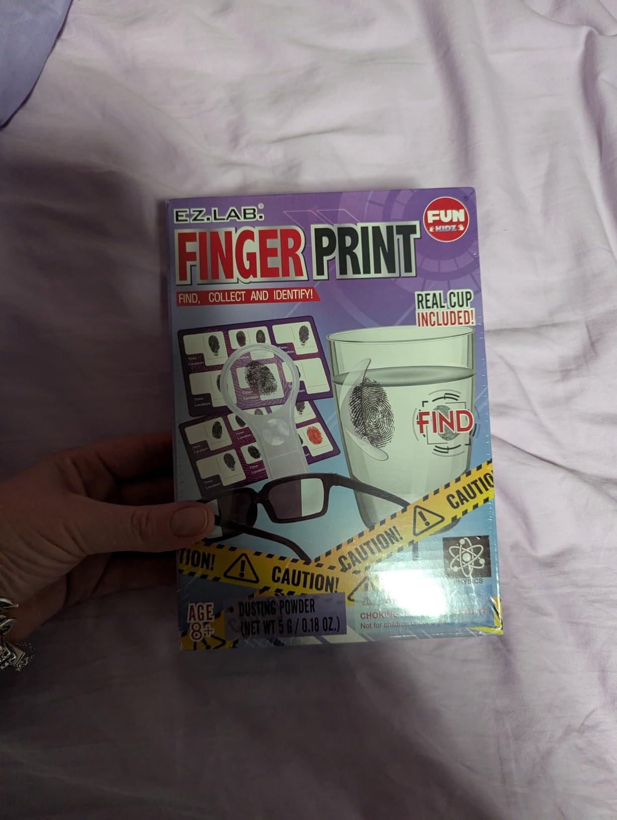 Detective Fingerprint Kit for Kids Ages 8-12, FunKidz Spy Gear Pretend Play STEM Science Kit Project with Crime Scene Investigations Educational Class Tools for Boys Girls customer photo 1