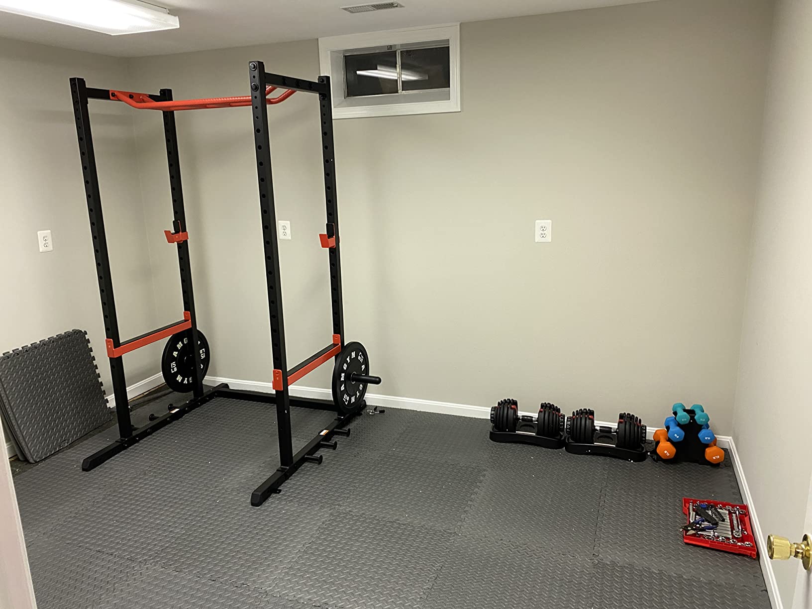 Sunny Health & Fitness Full Size Power Cage for Home Gym Training customer photo 1