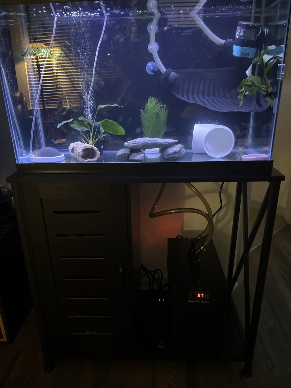 Poafamx 1/3 HP Aquarium Chiller, Quiet Fish Tank Water Chiller 40-80 Gal customer photo 1