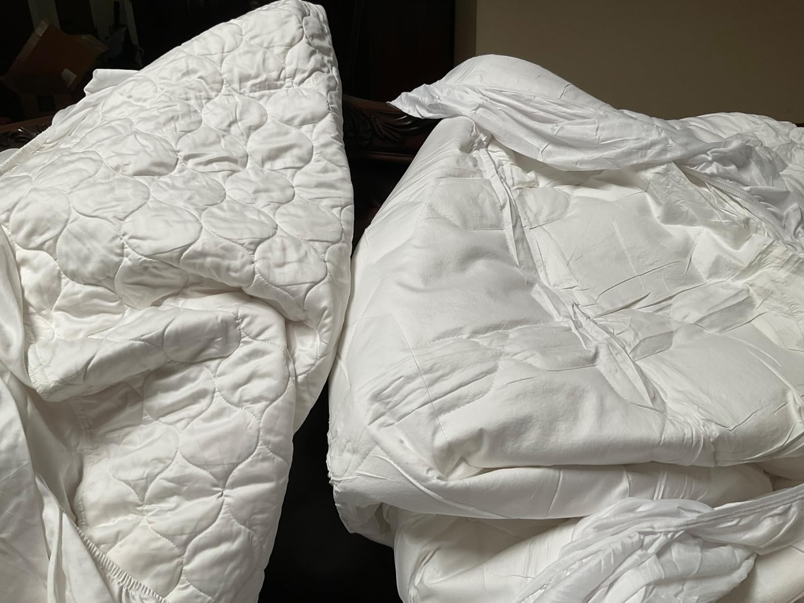 CozyLux Queen Mattress Pad, 450 GSM Fill, Cotton Top, 8-21 Inch Pocket customer photo 1