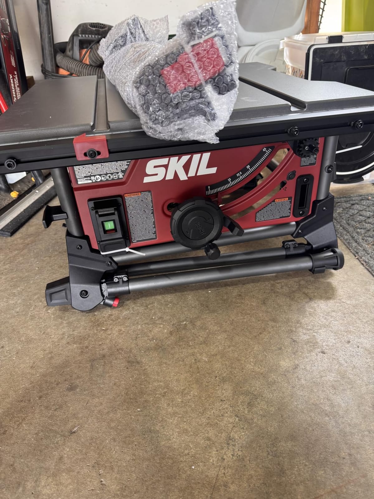 SKIL 15 Amp 10 Inch Portable Jobsite Table Saw with Folding Stand- TS6307-00 | Folding stand customer photo 1