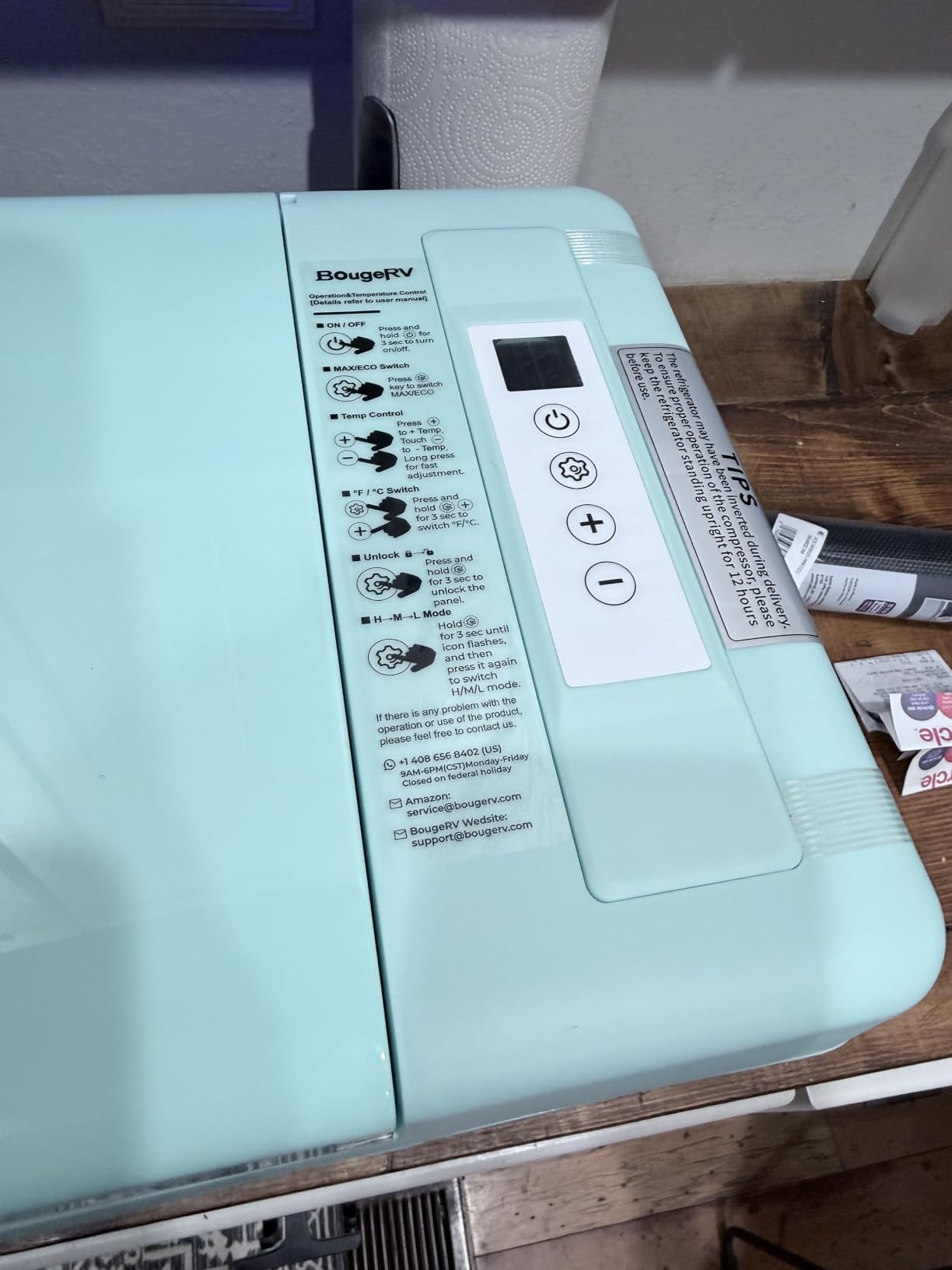 BougeRV 12v refrigerator 23 Quart, -8℉~50℉ Portable Freezer for Car, Grey | No Ice Needed, Use as Fridge or Freezer, Fast 15-Min Cool to 32°F, 12/24V DC, 110V AC, Electric Cooler for Camping, Road Trip customer photo 1