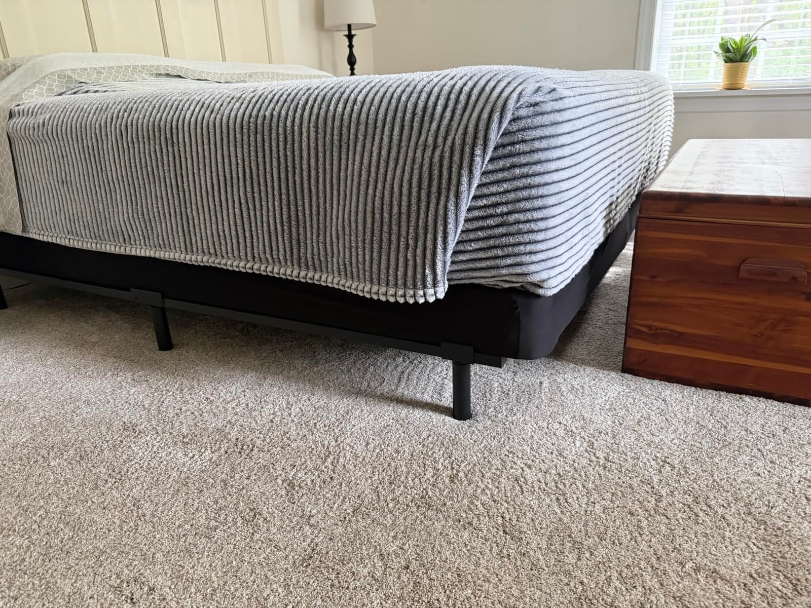 Mrs Awesome Full/Full XL Box Spring Cover Black | Stretch Jersey, Wrap Around, Ultra Soft, Non-Slip Snug Fit, Wrinkle Resistant Bed Skirt Alternative for Box Spring customer photo 2