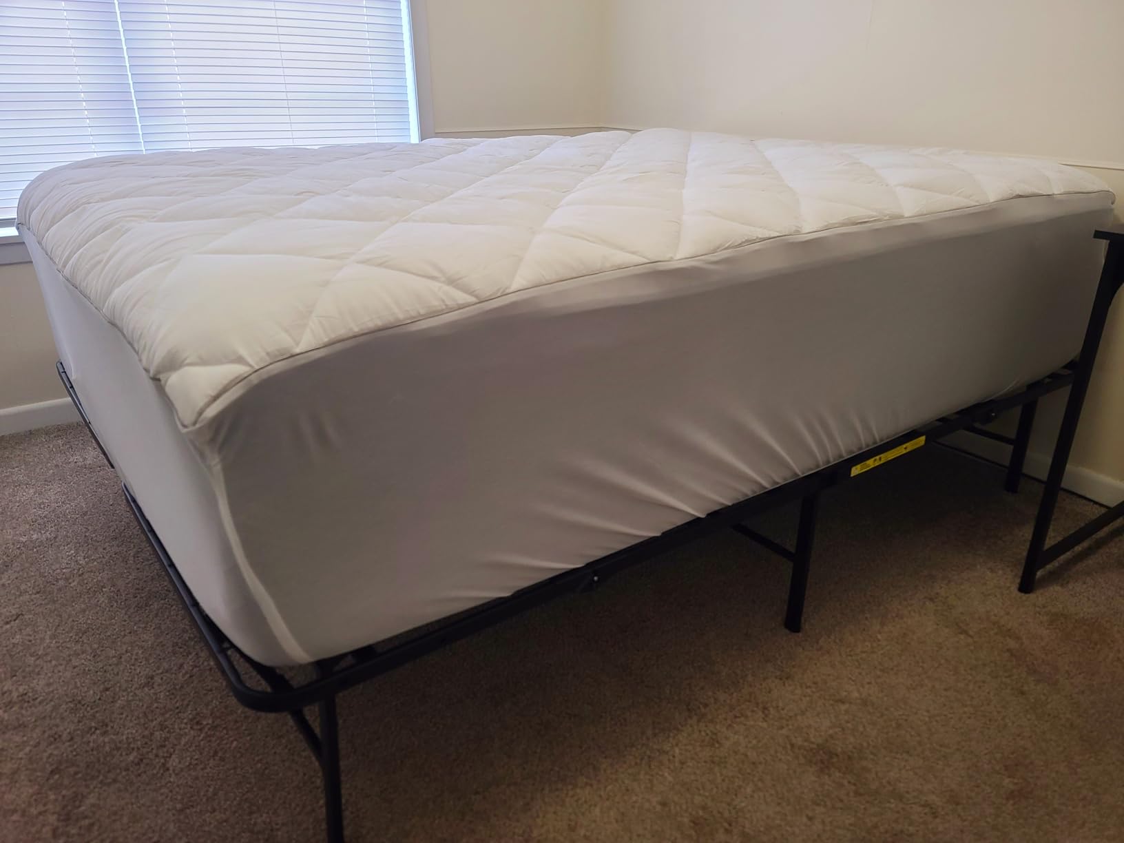 Sunflower Queen Mattress Pad, Cotton Mattress Cover Protector, Thick | 18-22