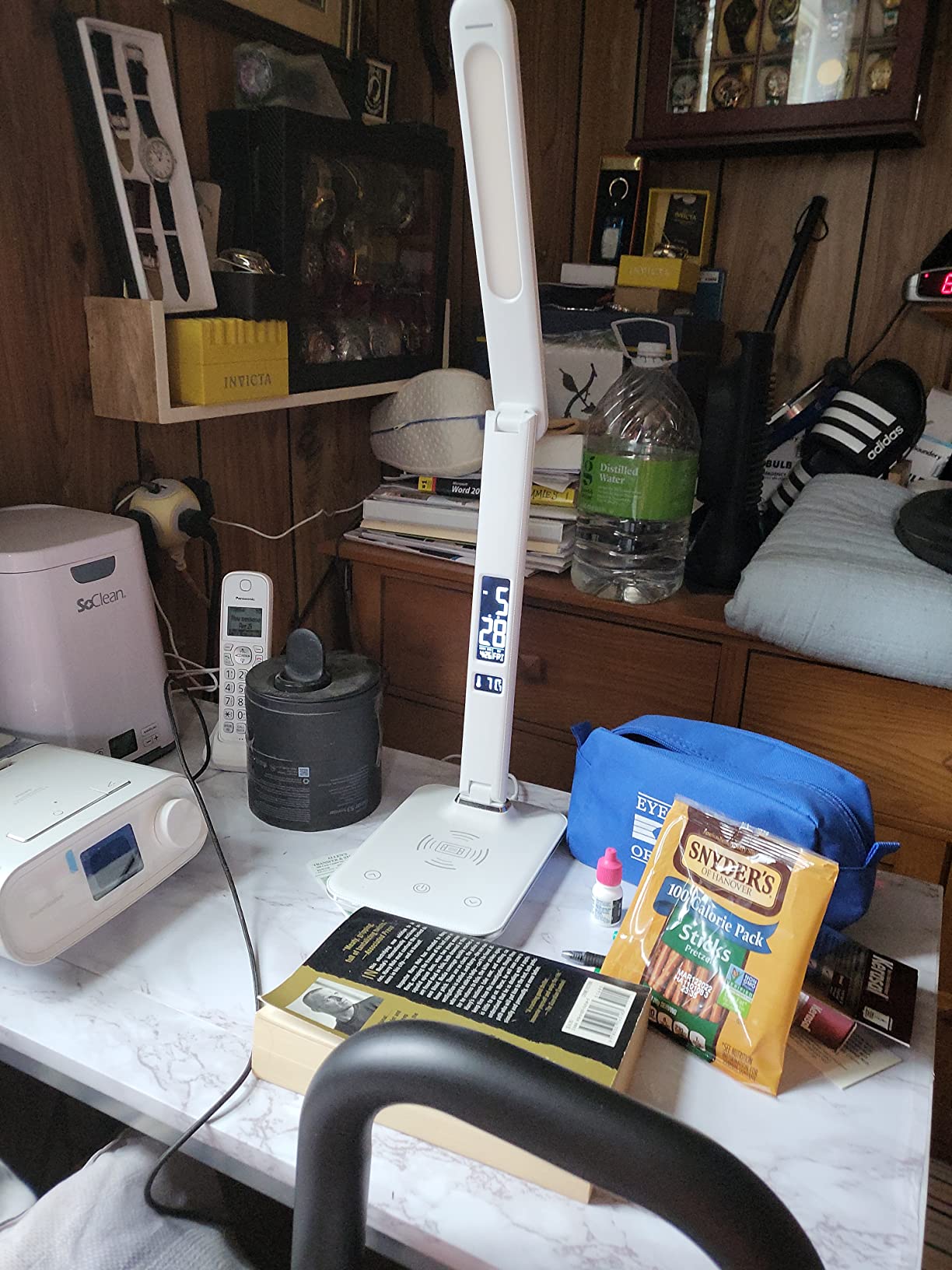 Theralite Carex Radiance Bright Light Therapy Sun Lamp, 10000 LUX Therapy Lamp, LED Bright White Light with Adjustable Brightness, Alarm Clock, Wireless Charging Station, USB Port, White customer photo 2
