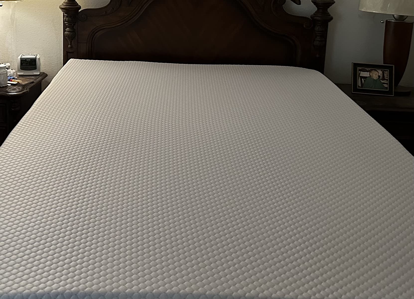 PERLECARE Queen 3 Inch Gel Memory Foam Mattress Topper with Cover | Soft gel memory foam, 3 inch comfort layer, breathable cover, washable zip cover, non-slip mesh bottom, elastic straps customer photo 2