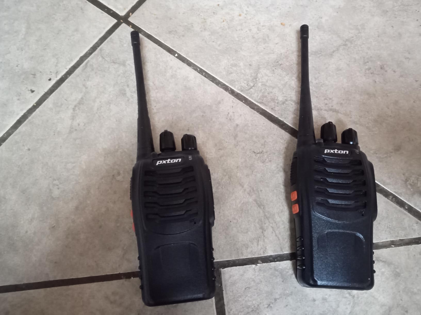 pxton Walkie Talkies Long Range for Adults with Earpieces,16 Channel Walky Talky Rechargeable Handheld Two Way Radios with Flashlight Li-ion Battery and Charger(4 Pack) customer photo 1