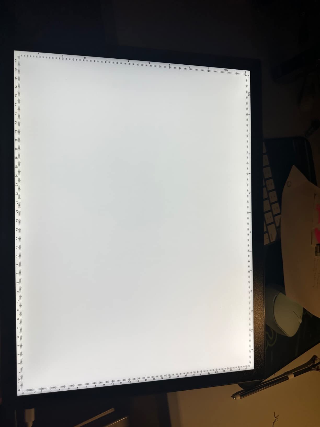 WELZK A3 Light Board with Side Buttons, 16.6×12.6 Inch Light Pad | Side Button Design, 9 Levels + Stepless Dimming, 5000 Lux, No Shadow, for Diamond Painting Tracing Weeding Vinyl, Diamond Art customer photo 1