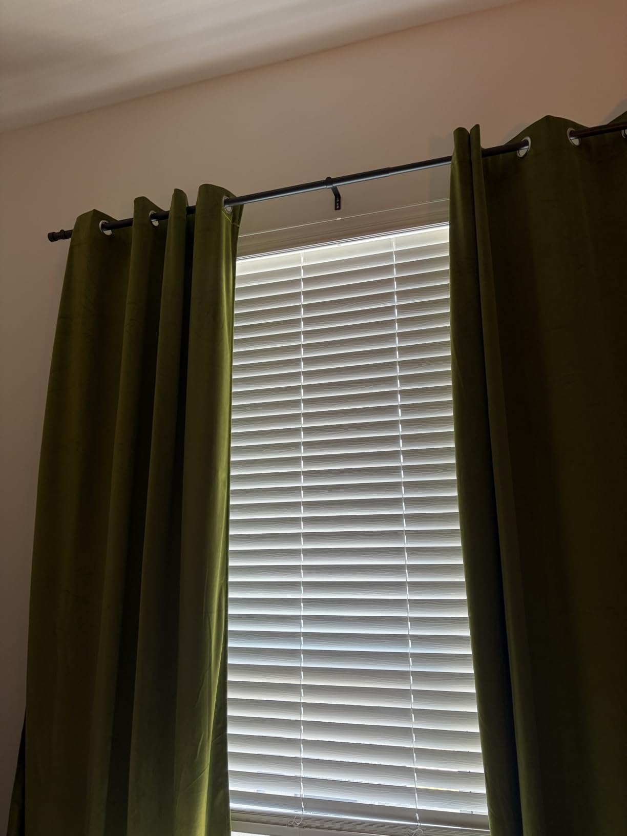 MIULEE Velvet Curtains Olive Green 52 x 84 Inch Length Set of 2 | Grommet Drapes, Soundproof Thermal Insulated, Elegant Room Darkening Blackout Curtains, Classical Living Room Bedroom Decor customer photo 1