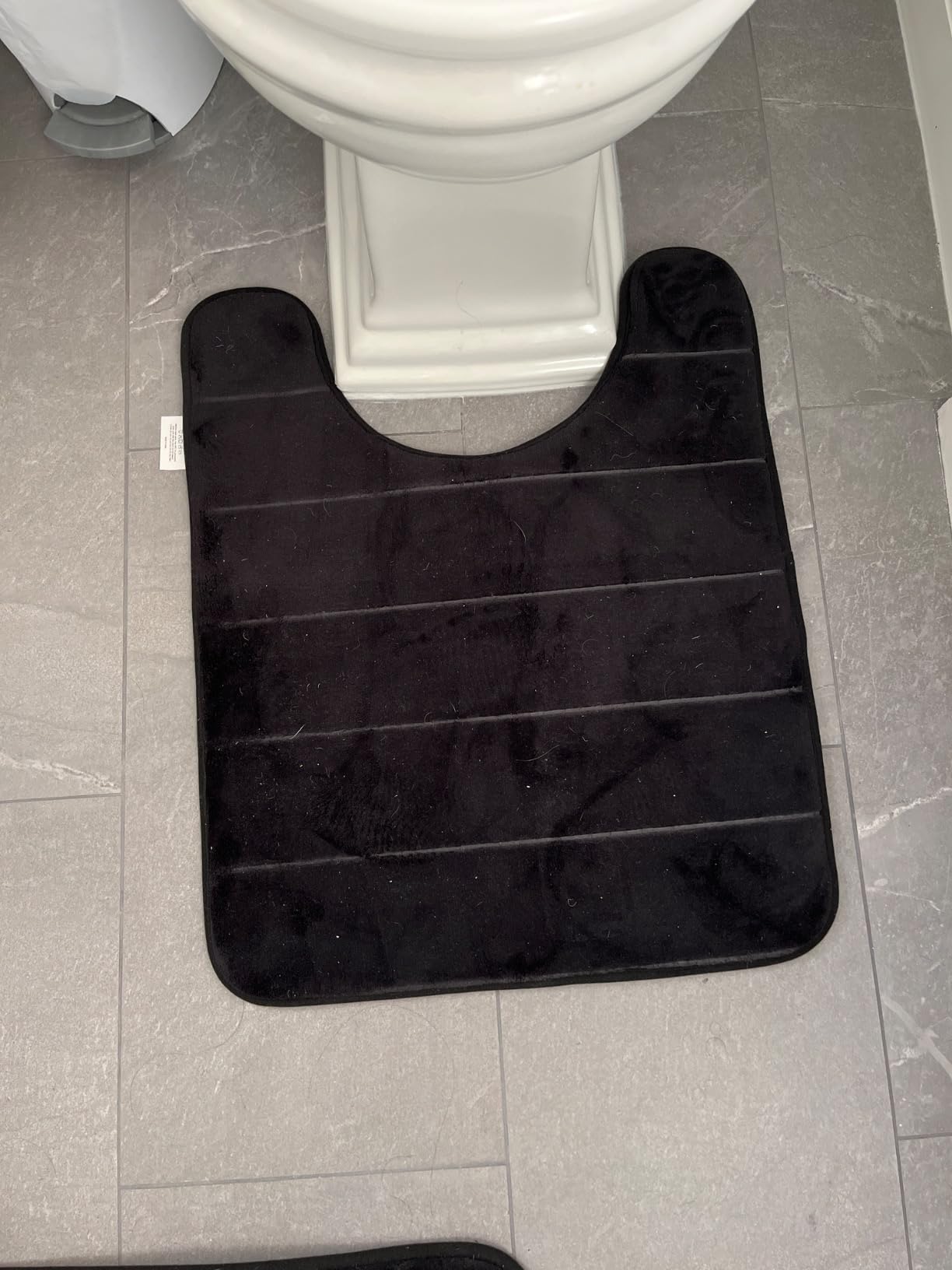 Yimobra Memory Foam Bath Mat Set 3 Pieces- Super Soft Absorbent Quick Dry Bathroom Rug Sets, Machine Washable Non Slip Floor Carpet for Tub Shower, Vanity & Toilet Base, Gray customer photo 1