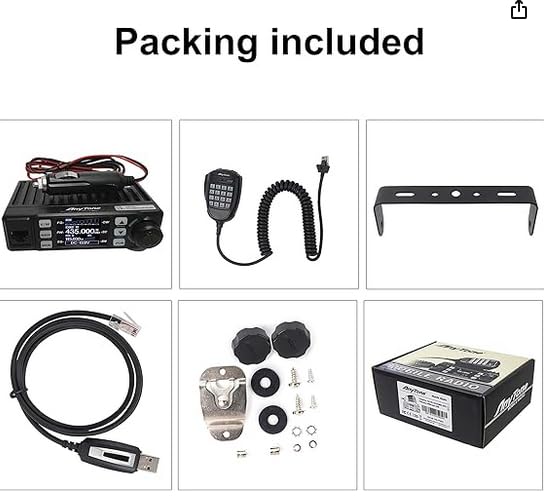 AnyTone Mini Size Dual Band Transceiver Mobile Radio VHF/UHF Two Way Radio AT-779UV for Car Vehicle Black customer photo 1