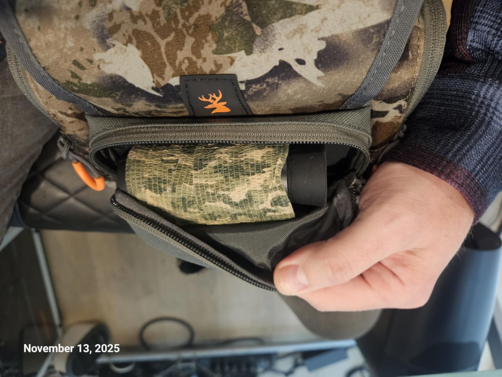 SPIKA Binocular Harness Chest Pack, Lightweight & Waterproof Bino Bag with Rangefinder Pouch & Rain Cover customer photo 2