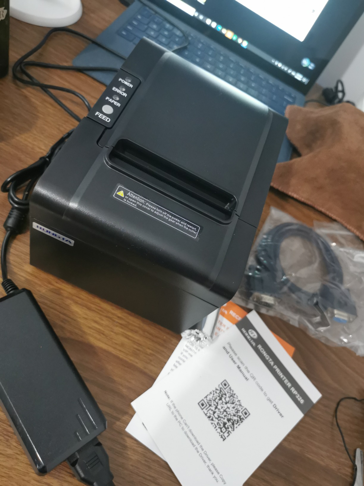 Rongta POS Printer, 80mm USB Thermal Receipt Printer,Black customer photo 1