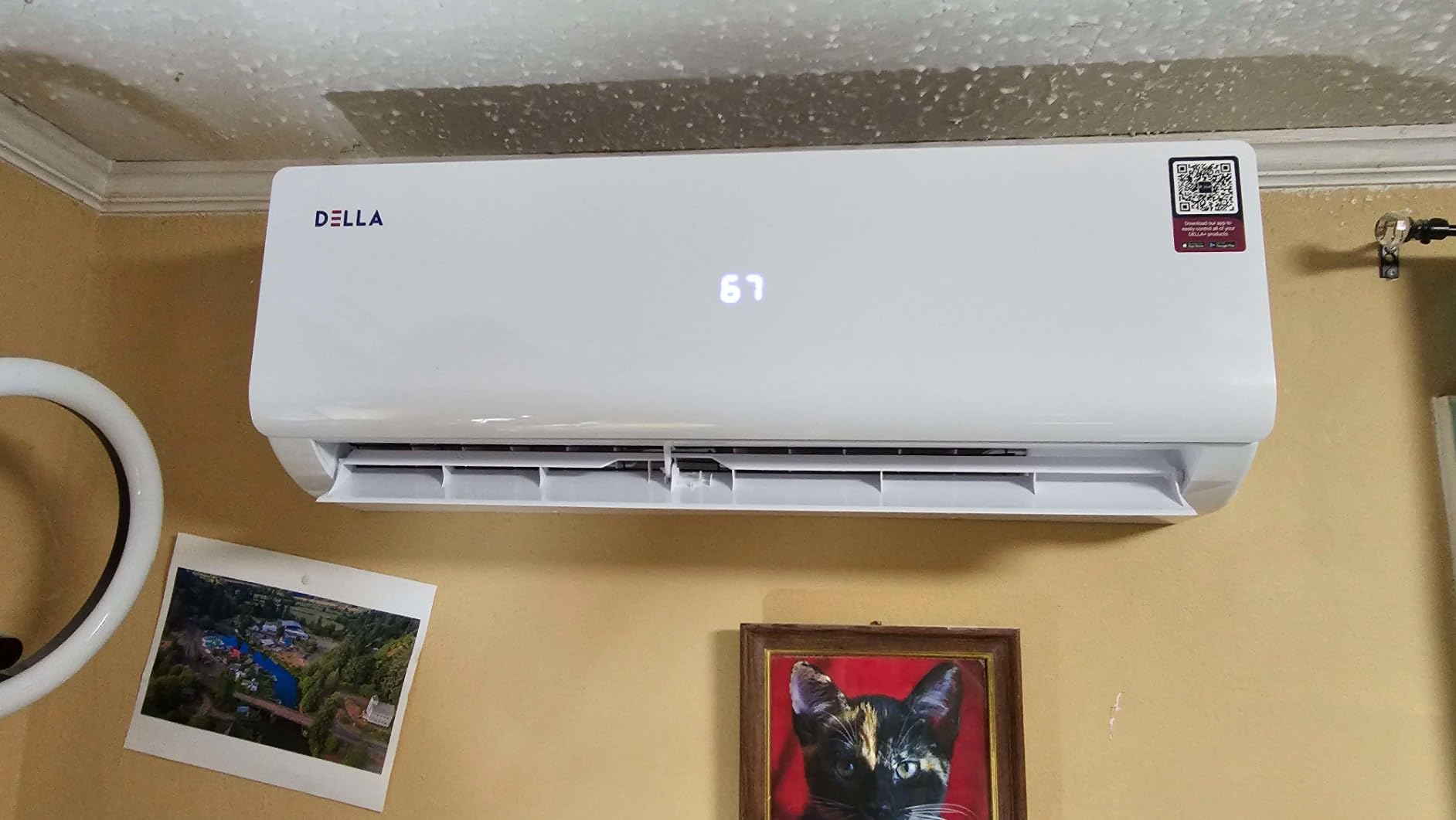DELLA Vario Series 12000 BTU Mini Split Air Conditioner Work with Alexa with 1 Ton Pre-Charged Heat Pump Ductless Inverter System, 23 SEER2, Cools Up to 550 Sq. Ft,16.4ft Installation Kit Included customer photo 2
