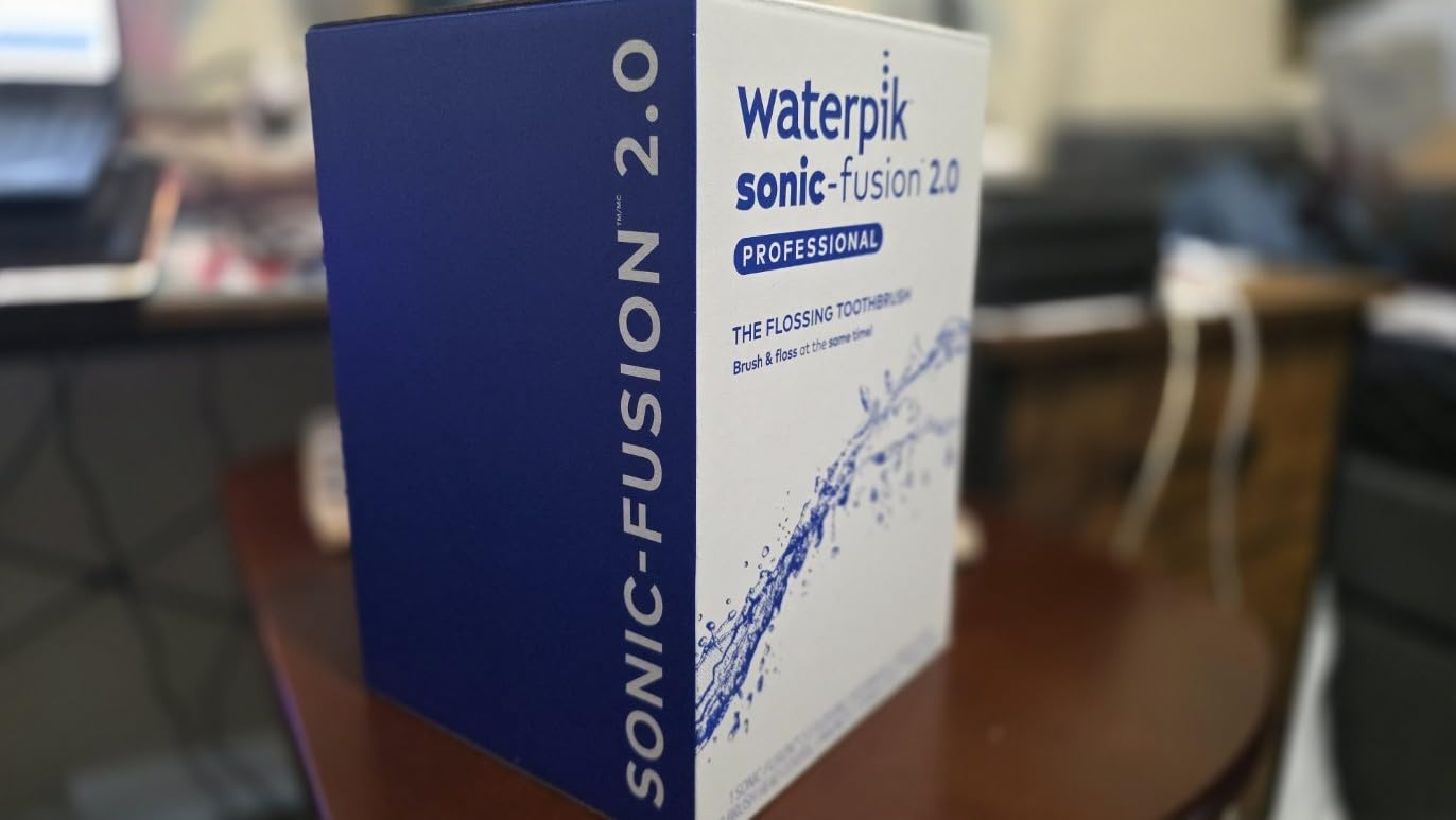 Waterpik Sonic-Fusion Flossing Electric Toothbrush Water Flosser, White | 2-in-1 Combo with 3 Modes for Daily Gum Health & Cleaning Teeth, Braces, Implants, ADA Accepted, SF-04 Packaging May Vary customer photo 1