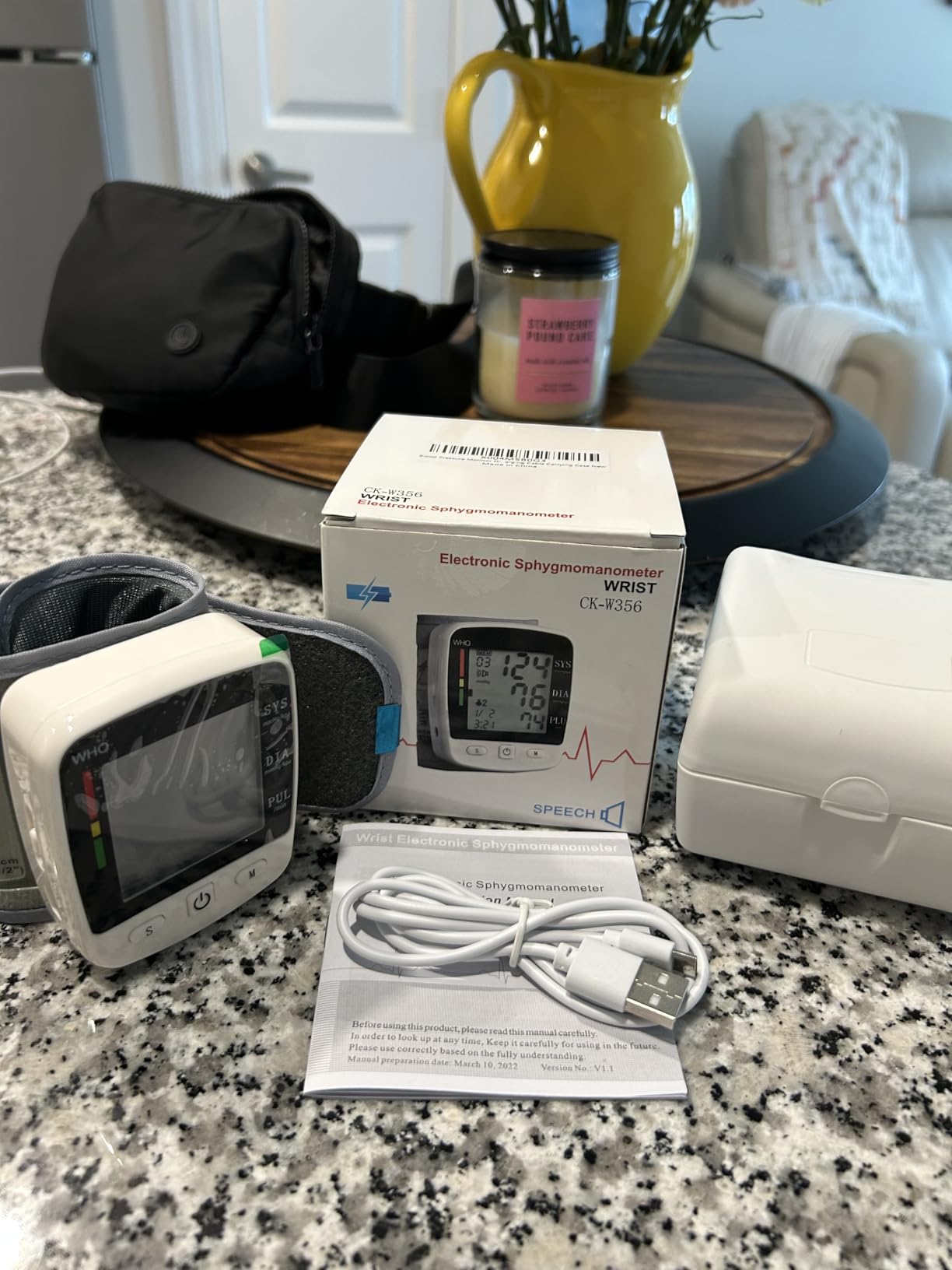 FDA Cleared Blood Pressure Monitor Wrist BP Machine for Home Use customer photo 1