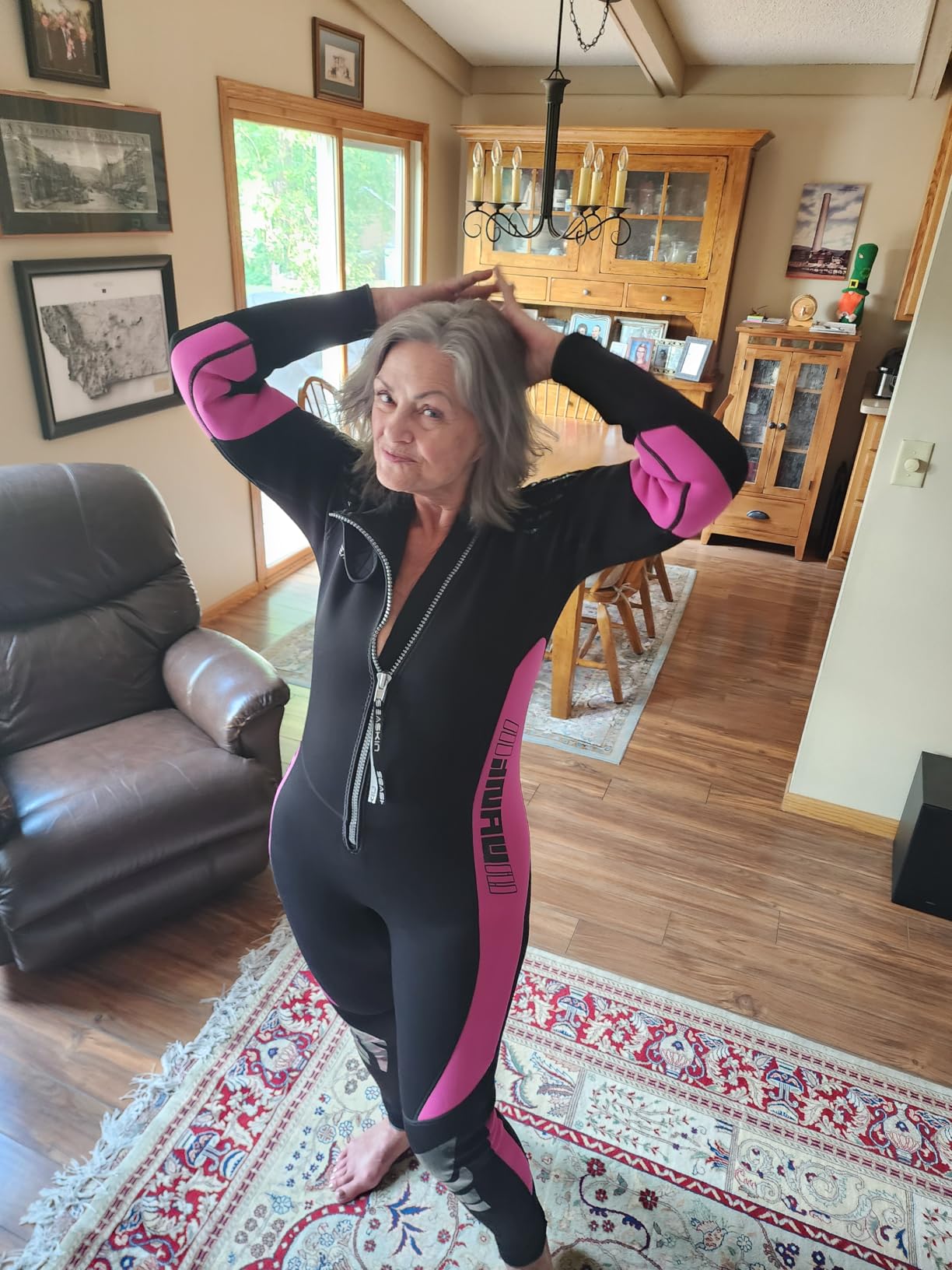 Seaskin Wetsuits for Men Women 3mm Front Zip Full Wetsuit customer photo 2