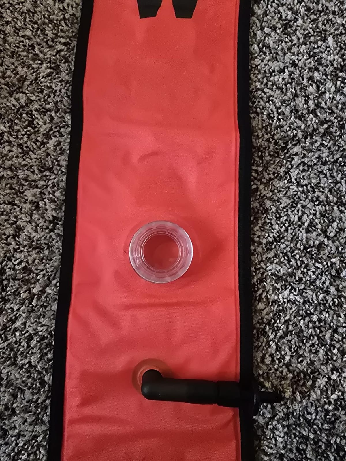 5ft Red Scuba Diving Open Bottom Surface Marker Buoy (SMB) with 98ft Finger Spool Alloy Dive Reel and Double Ended Bolt Clip - Gray customer photo 1